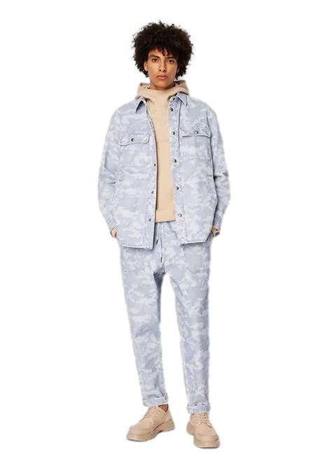 Giacca in denim di cotone fantasia camouflage ARMANI EXCHANGE | Giubbotti | 3DZBG2 Z1XPZ25FM